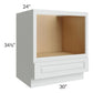 RTA Lakewood White 30" Microwave Base Cabinet