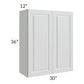 RTA Lakewood White 30" x 36" Wall Cabinet