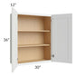 RTA Lakewood White 30" x 36" Wall Cabinet