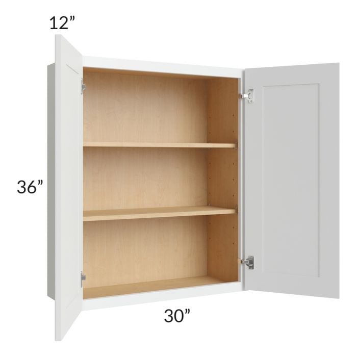 RTA Lakewood White 30" x 36" Wall Cabinet