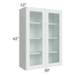 RTA Lakewood White 30" x 42" Wall Glass Door Cabinet (Prepped for Glass Doors)