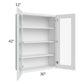 RTA Lakewood White 30" x 42" Wall Glass Door Cabinet (Prepped for Glass Doors)