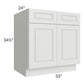 RTA Lakewood White 33" Base Cabinet