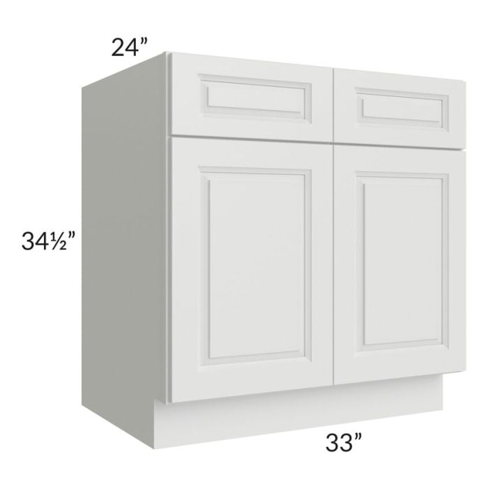 RTA Lakewood White 33" Sink Base Cabinet