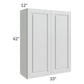 RTA Lakewood White 33" x 42" Wall Cabinet
