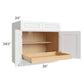 RTA Lakewood White 36" Base Cabinet with 1 Rollout Tray