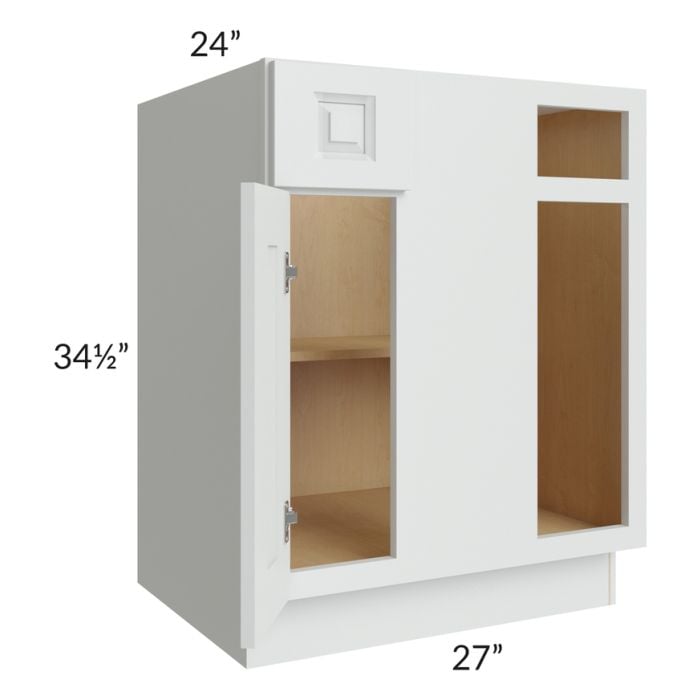 RTA Lakewood White 36" Blind Base Cabinet