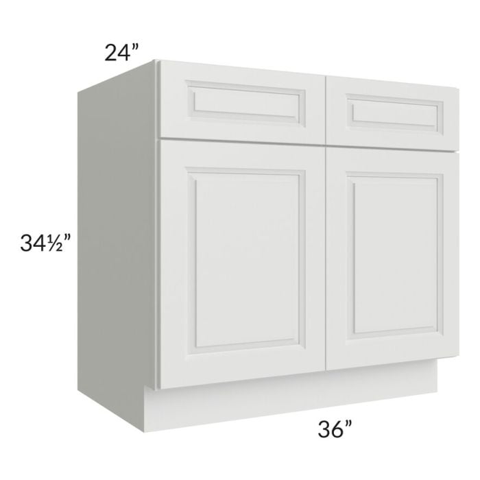 RTA Lakewood White 36" Sink Base Cabinet