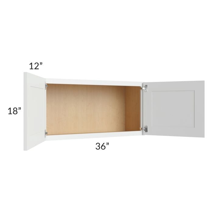 RTA Lakewood White 36" x 18" Wall Cabinet
