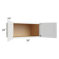 RTA Lakewood White 36" x 18" x 24" Wall Cabinet