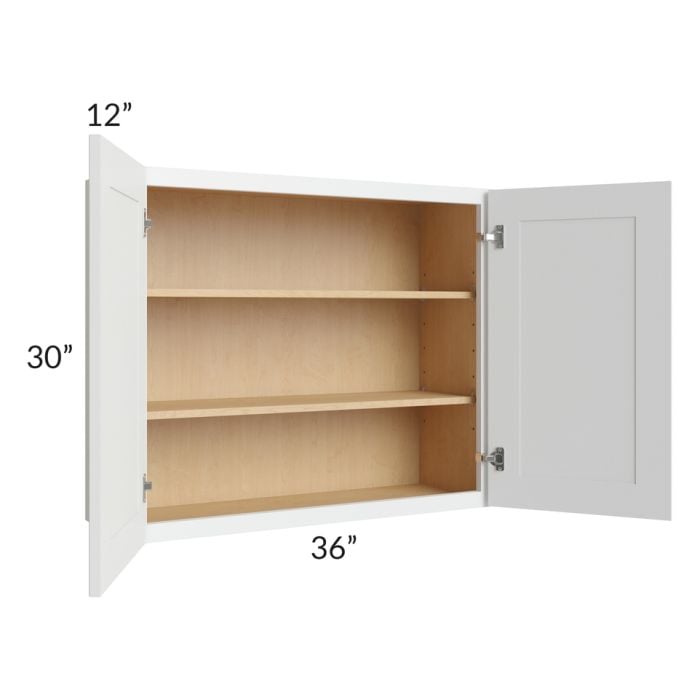 RTA Lakewood White 36" x 30" Wall Cabinet
