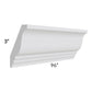 RTA Lakewood White 96" Crown Molding (3" Height)