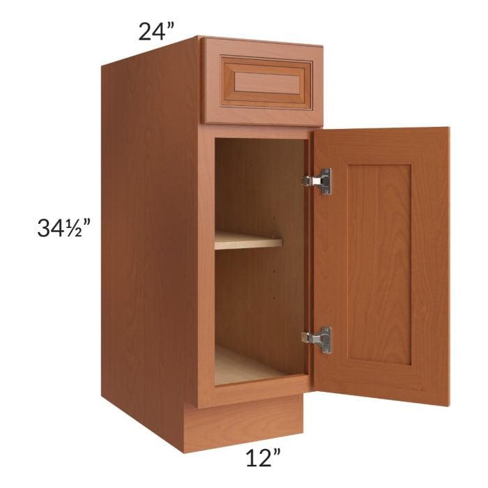 RTA Lexington Cinnamon Glaze 12" Base Cabinet