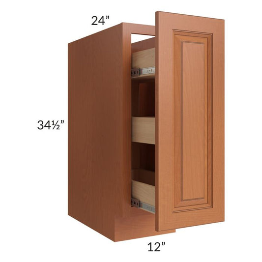 RTA Lexington Cinnamon Glaze 12" Spice Base Cabinet