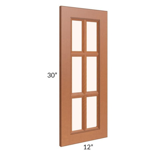 RTA Lexington Cinnamon Glaze 12" x 30" Mullion Glass Door Only