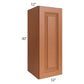 RTA Lexington Cinnamon Glaze 12" x 30" Wall Cabinet with Mullion Glass Door
