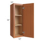 RTA Lexington Cinnamon Glaze 12" x 36" Wall Cabinet with 1 Decorative End Panel