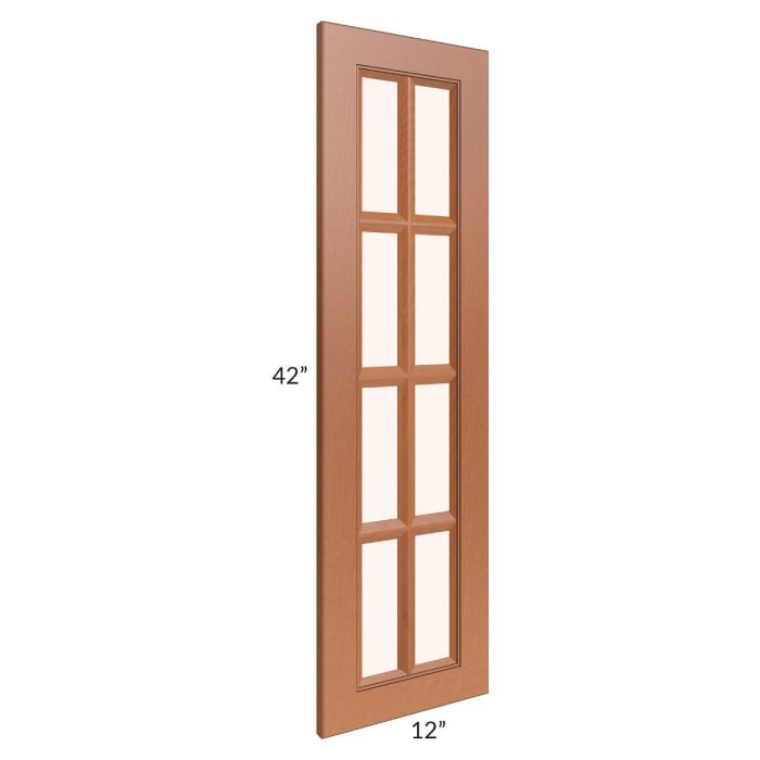 RTA Lexington Cinnamon Glaze 12" x 42" Mullion Glass Door Only