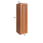 RTA Lexington Cinnamon Glaze 12" x 42" Wall Cabinet with 1 Decorative End Panel