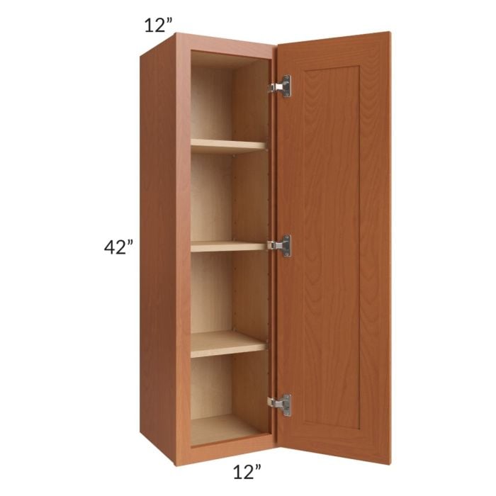RTA Lexington Cinnamon Glaze 12" x 42" Wall Cabinet