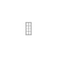 RTA Lexington Cinnamon Glaze 15" x 42" Mullion Glass Door Only (can be used with a 24" x 42" corner cabinet)