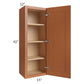 RTA Lexington Cinnamon Glaze 15" x 42" Wall Cabinet