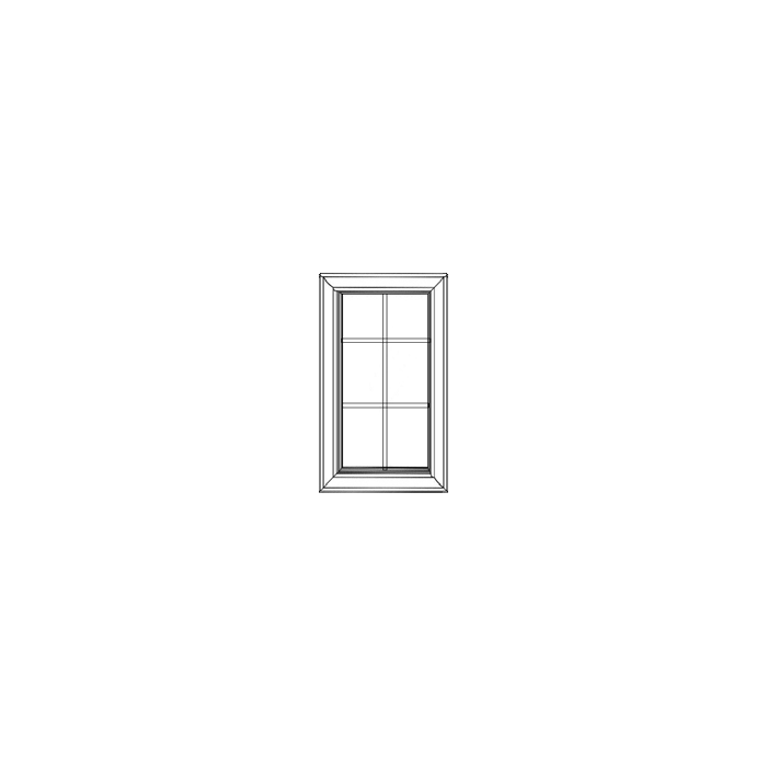 RTA Lexington Cinnamon Glaze 18" x 30" Mullion Glass Door Only