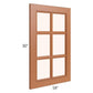 RTA Lexington Cinnamon Glaze 18" x 30" Mullion Glass Door Only