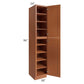 RTA Lexington Cinnamon Glaze 18" x 96" Wall Pantry with 2 Decorative End Panels and 4 Roll Out Trays
