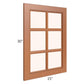 RTA Lexington Cinnamon Glaze 21" x 30" Mullion Glass Door Only
