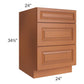 RTA Lexington Cinnamon Glaze 24" 3-Drawer Base Cabinet with 2 Decorative End Panels
