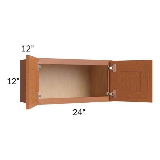 RTA Lexington Cinnamon Glaze 24" x 12" Wall Cabinet