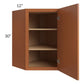 RTA Lexington Cinnamon Glaze 24" x 30" Diagonal Corner Wall Cabinet