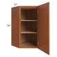 RTA Lexington Cinnamon Glaze 24" x 36" Diagonal Corner Wall Cabinet