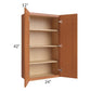 RTA Lexington Cinnamon Glaze 24" x 42" Wall Cabinet with 2 Decorative End Panels