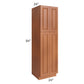 RTA Lexington Cinnamon Glaze 24" x 84" Wall Pantry