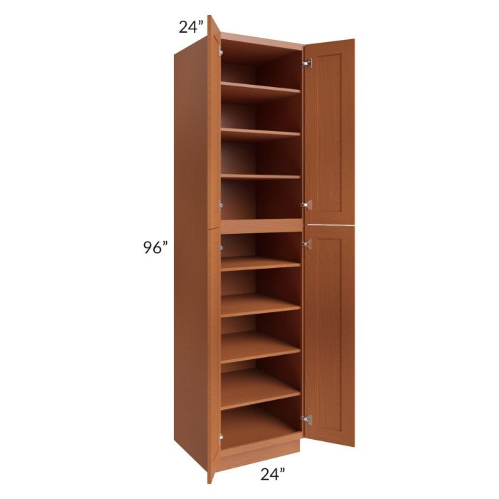 RTA Lexington Cinnamon Glaze 24" x 96" Wall Pantry