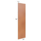 RTA Lexington Cinnamon Glaze 24" x 96" x 3/4" Finished Panel with Scribe Molding