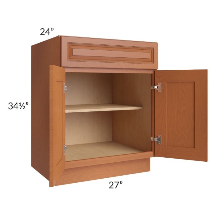 RTA Lexington Cinnamon Glaze 27" Base Cabinet