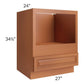 RTA Lexington Cinnamon Glaze 27" Microwave Base Cabinet with 2 Decorative End Panels