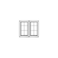 RTA Lexington Cinnamon Glaze 27" x 36" Mullion Glass Doors Only
