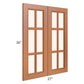 RTA Lexington Cinnamon Glaze 27" x 36" Mullion Glass Doors Only