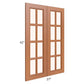 RTA Lexington Cinnamon Glaze 27" x 42" Mullion Glass Doors Only