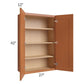 RTA Lexington Cinnamon Glaze 27" x 42" Wall Cabinet with 1 Decorative End Panel