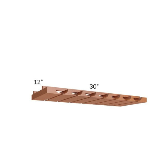 RTA Lexington Cinnamon Glaze 30" Glass Rack