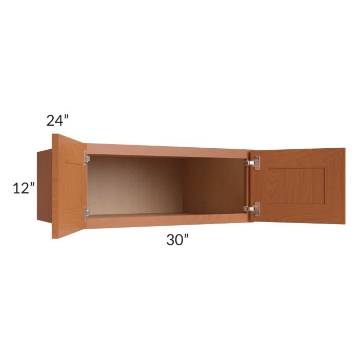 RTA Lexington Cinnamon Glaze 30" x 12" x 24" Wall Cabinet