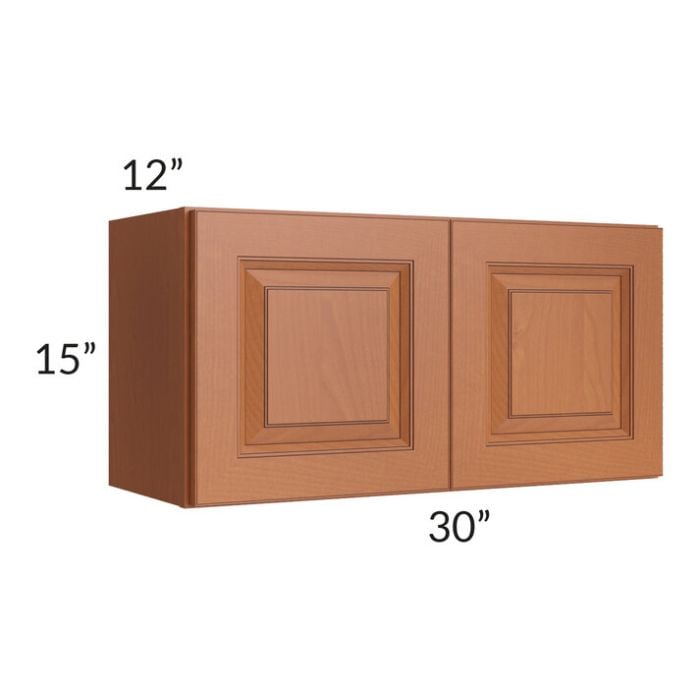 RTA Lexington Cinnamon Glaze 30" x 15" Wall Cabinet