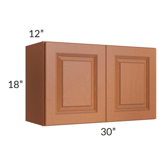 RTA Lexington Cinnamon Glaze 30" x 18" Wall Cabinet