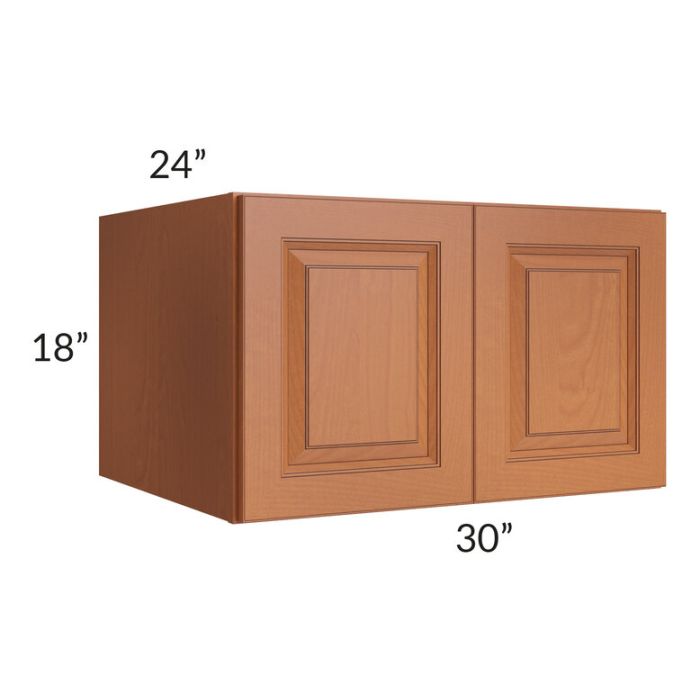 RTA Lexington Cinnamon Glaze 30" x 18" x 24" Wall Cabinet