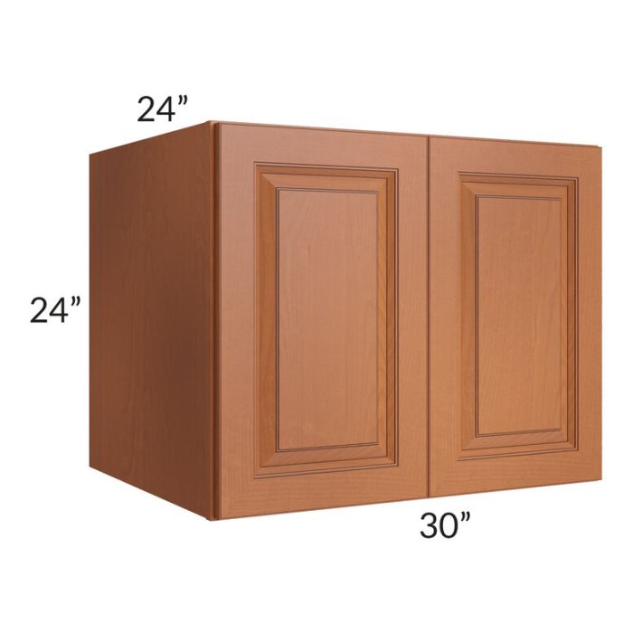 RTA Lexington Cinnamon Glaze 30" x 24" x 24" Wall Cabinet